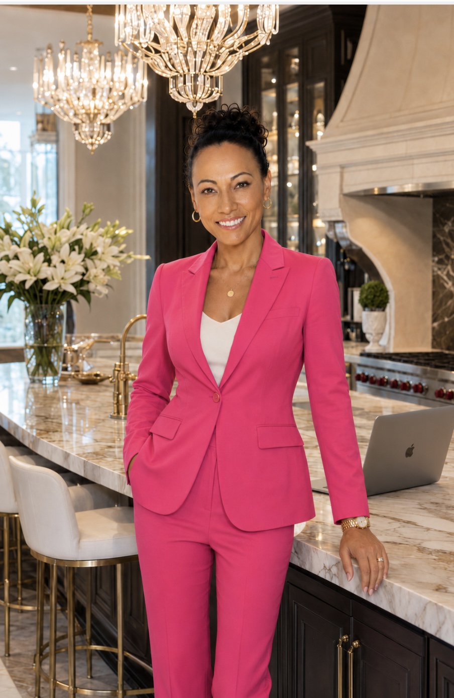 Pandora E. Paris Morani reviewing a membership plan
